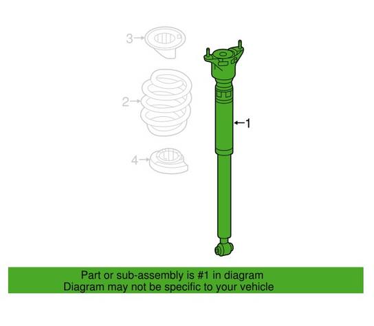 Mercedes Shock Absorber - Rear 1563201031